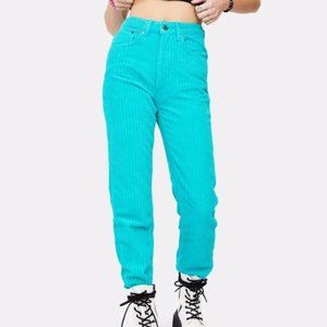 Gorgeous Aqua Blue Corduroy Jeans!